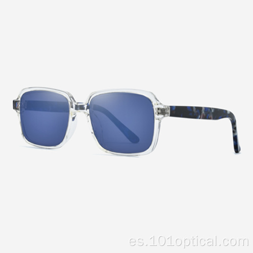 Gafas de sol rectangulares de acetato para mujer